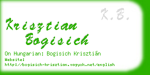 krisztian bogisich business card